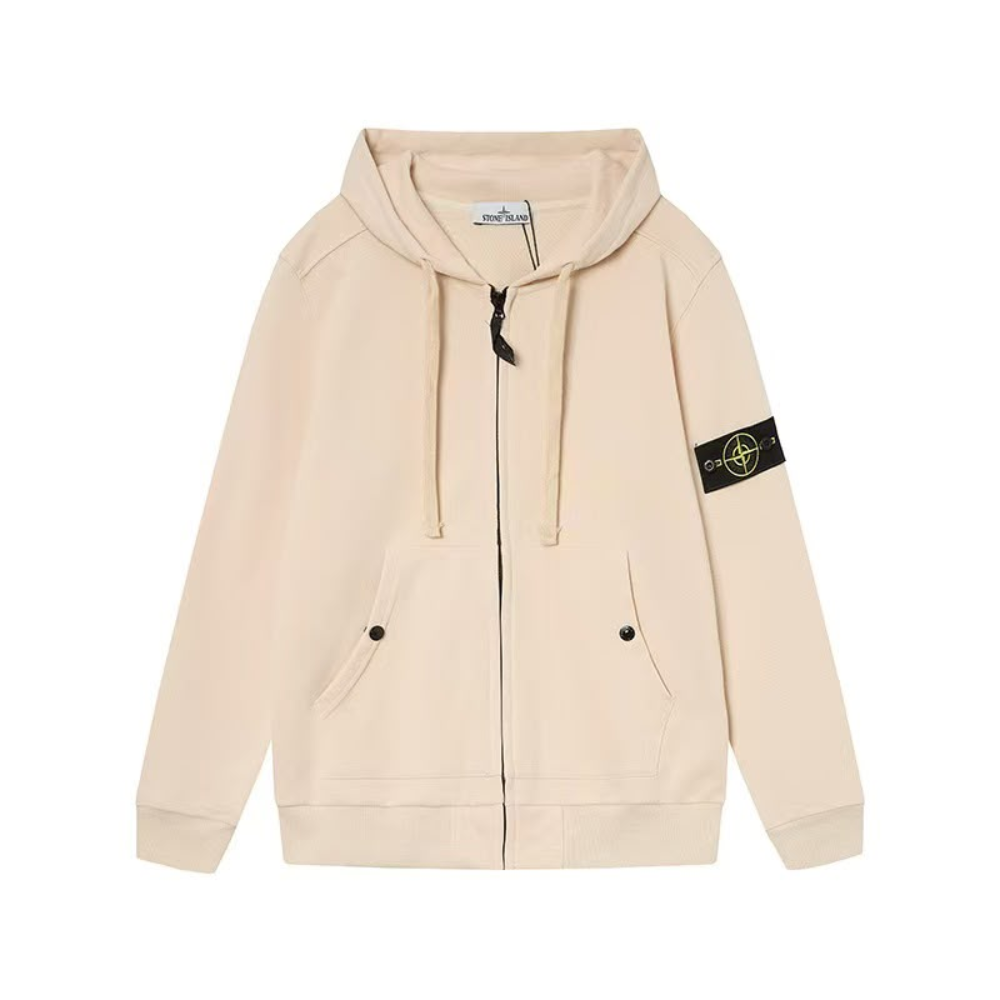 Stone Island Regular-fit zip-up hooded sweatshirt