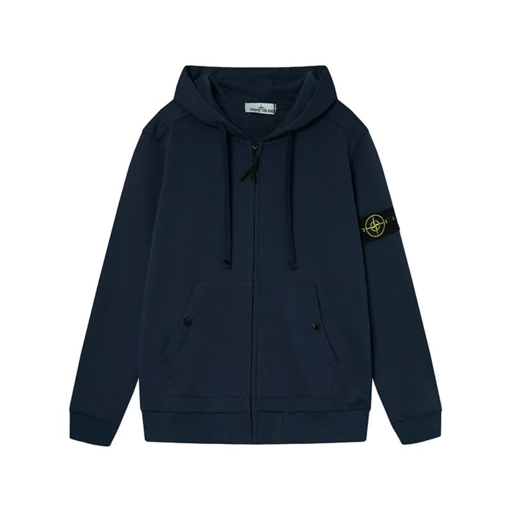 Stone Island Regular-fit zip-up hooded sweatshirt