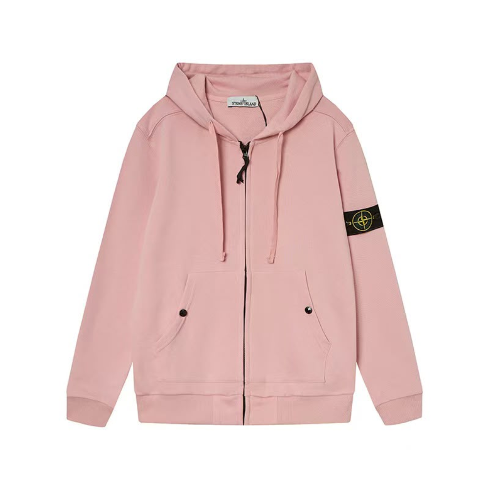 Stone Island Regular-fit zip-up hooded sweatshirt
