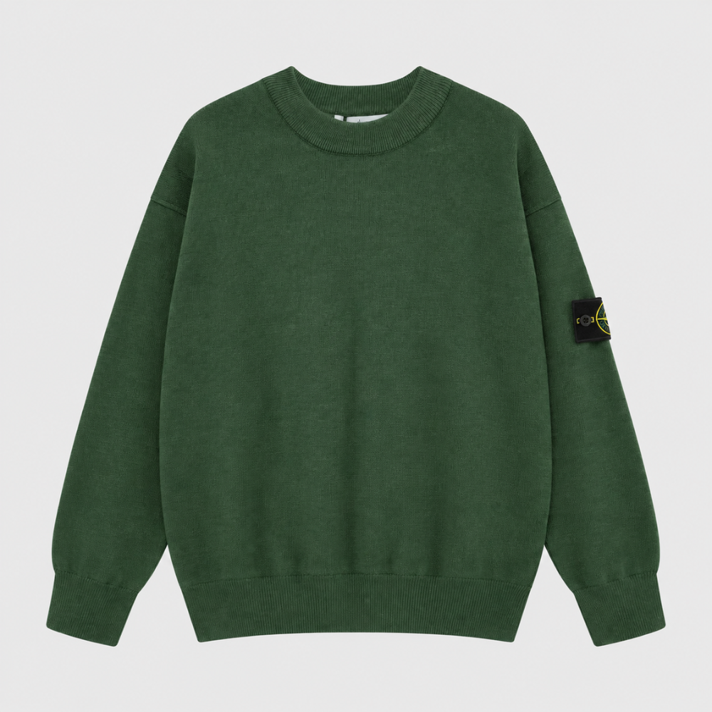Stone Island Men's Patch Crew Neck Sweater