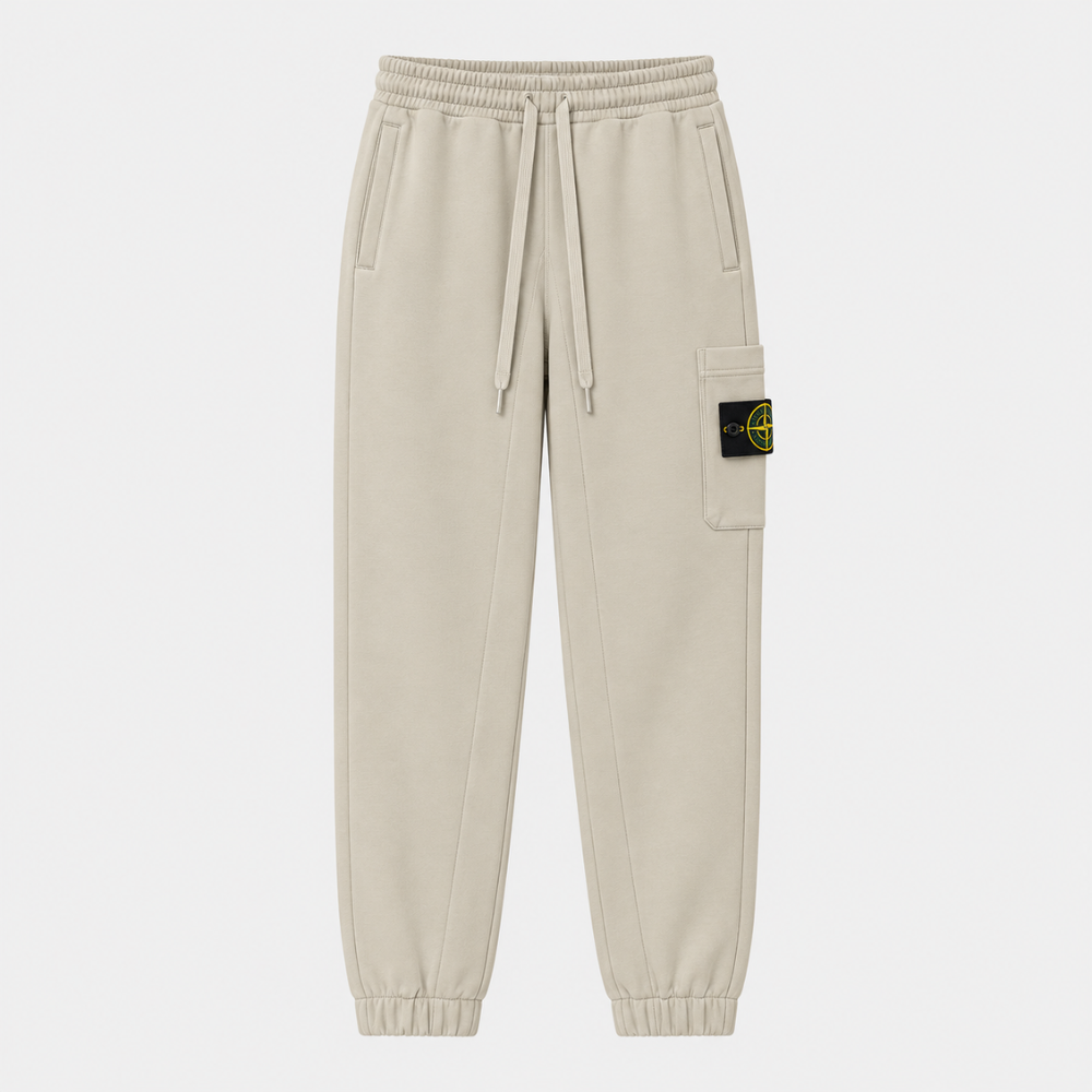 Stone Island Organic Cotton Fleece Sweatpants