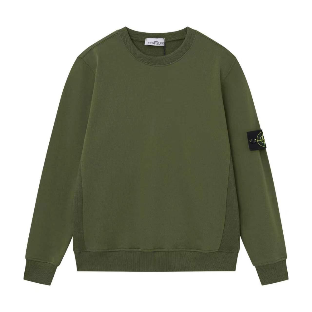 Stone Island Organic Cotton Knit Crewneck Sweater