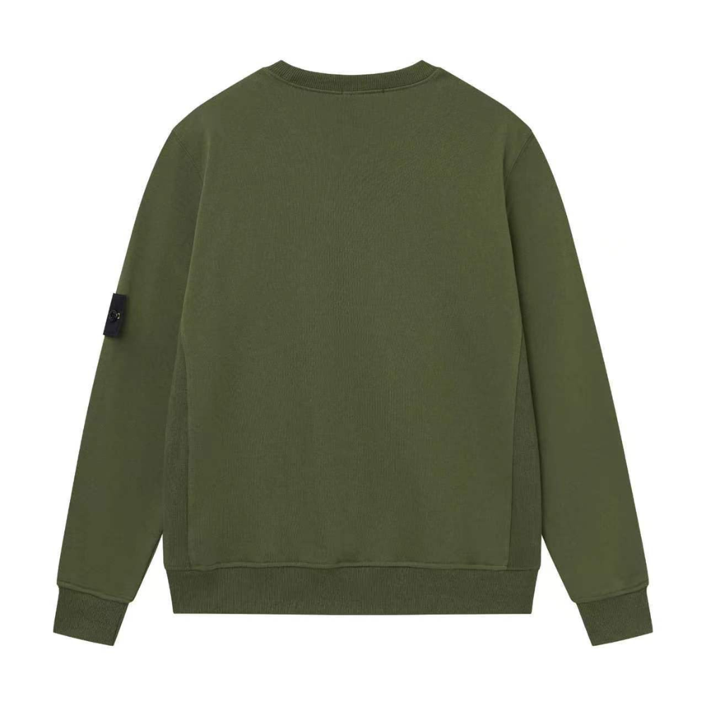 Stone Island Organic Cotton Knit Crewneck Sweater