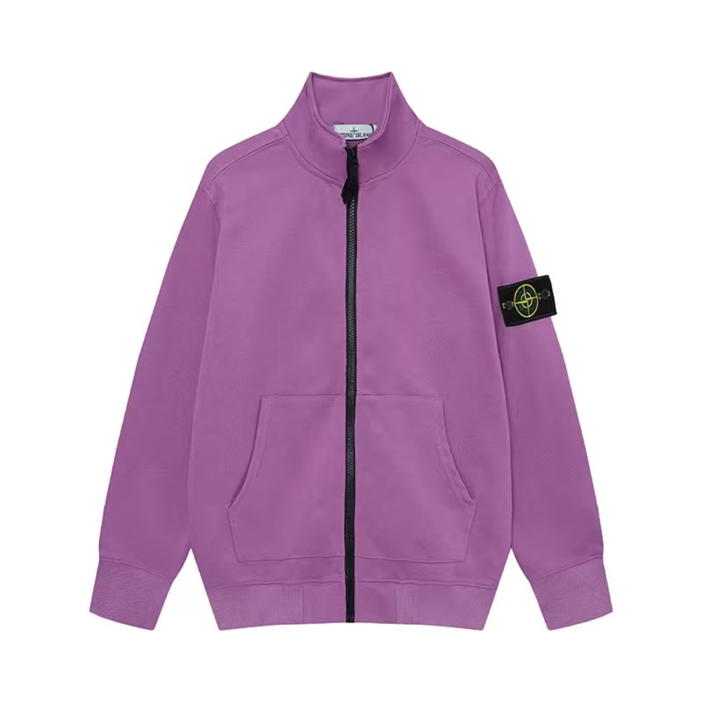 Stone Island Organic Cotton Fleece Track Jacket