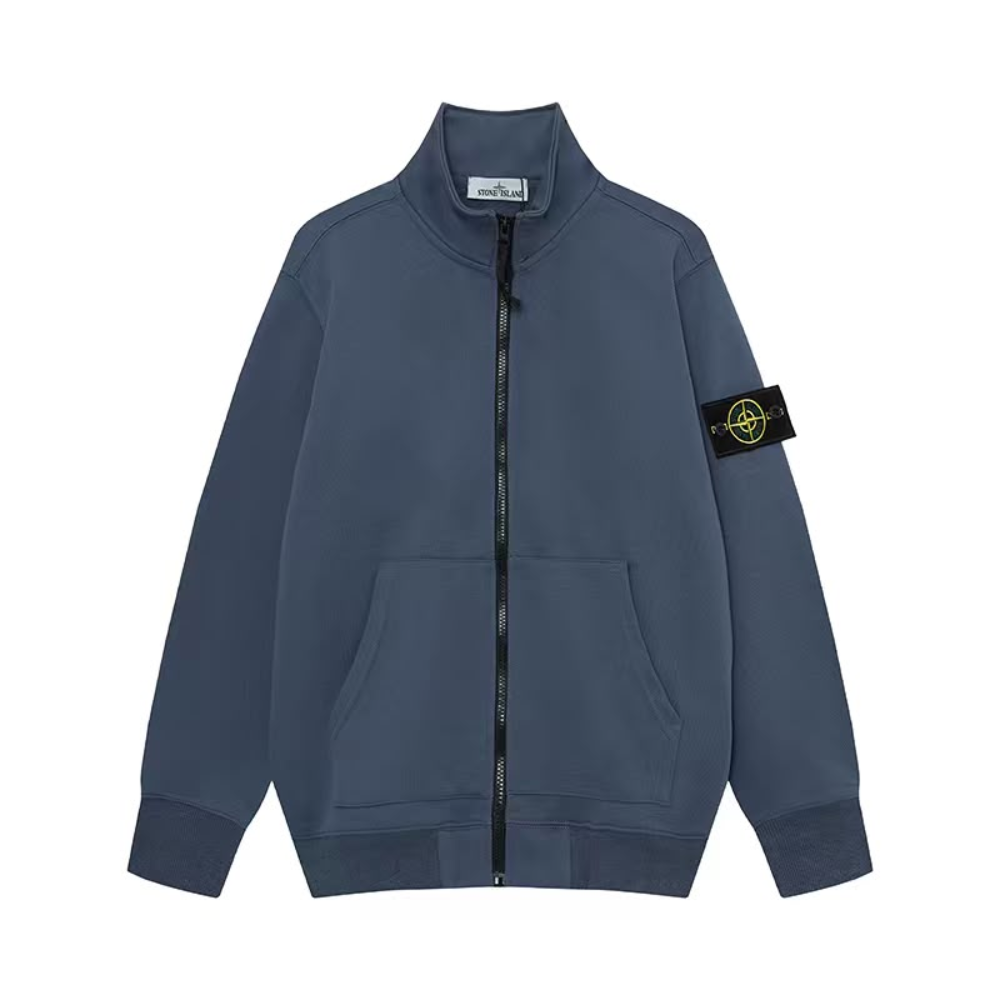 Stone Island Organic Cotton Fleece Track Jacket