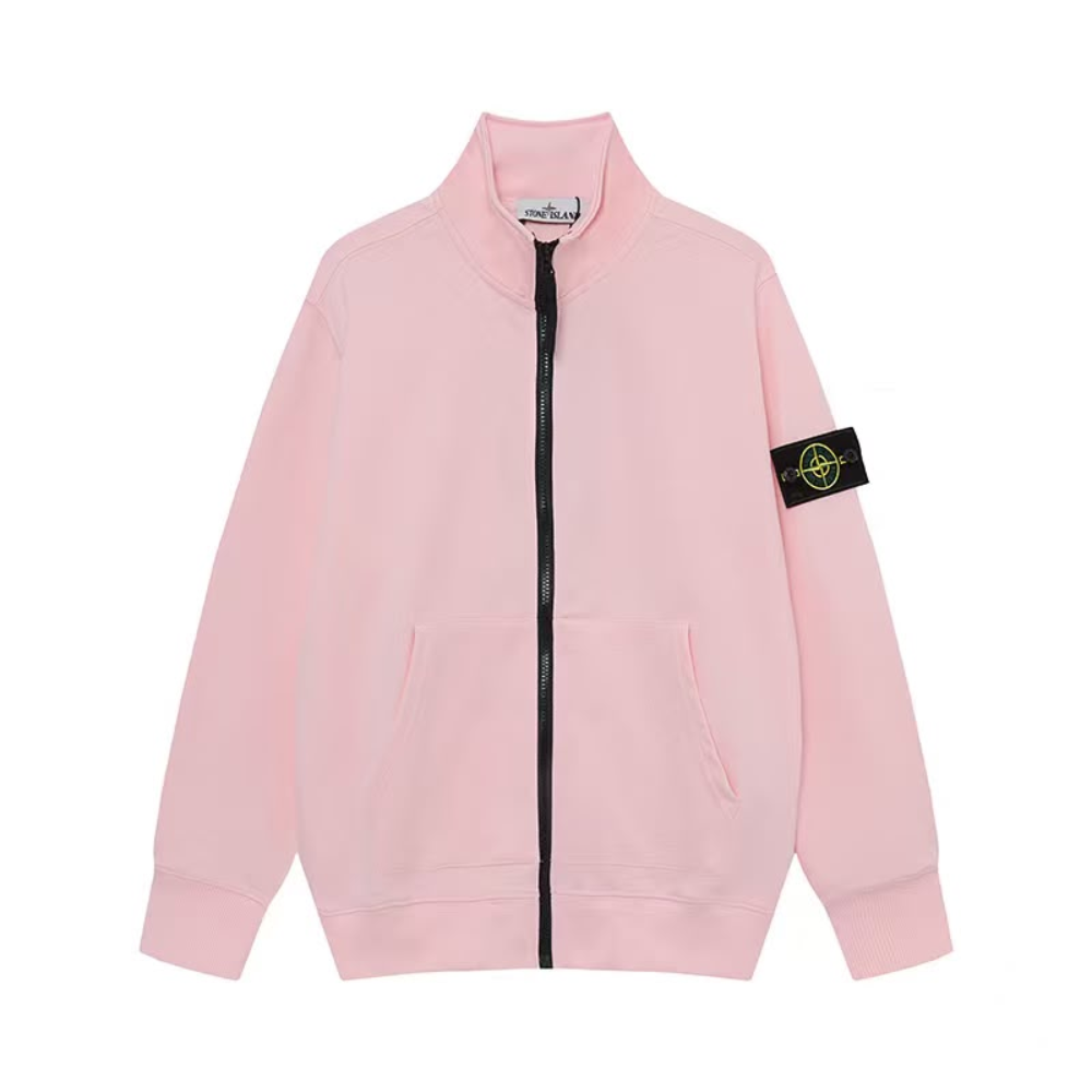 Stone Island Organic Cotton Fleece Track Jacket
