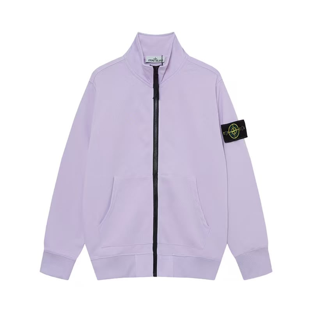 Stone Island Organic Cotton Fleece Track Jacket