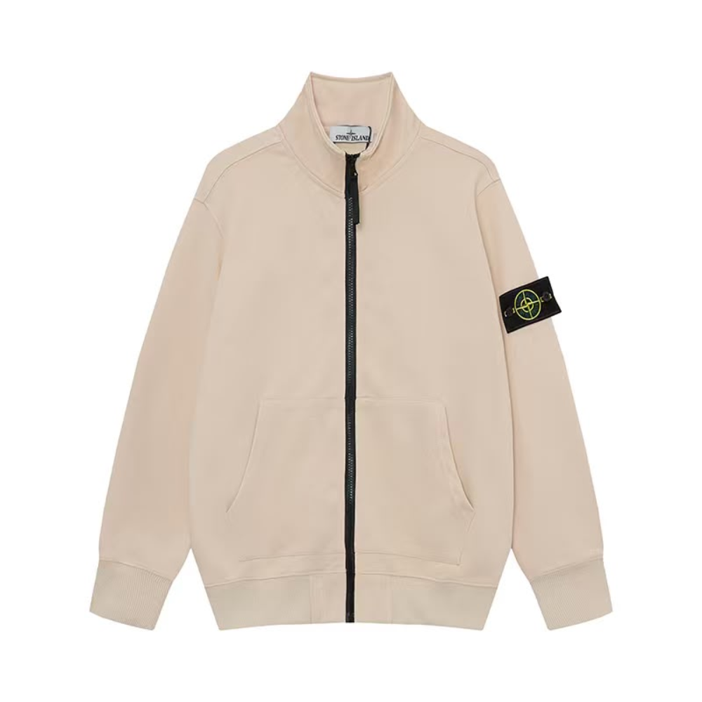 Stone Island Organic Cotton Fleece Track Jacket