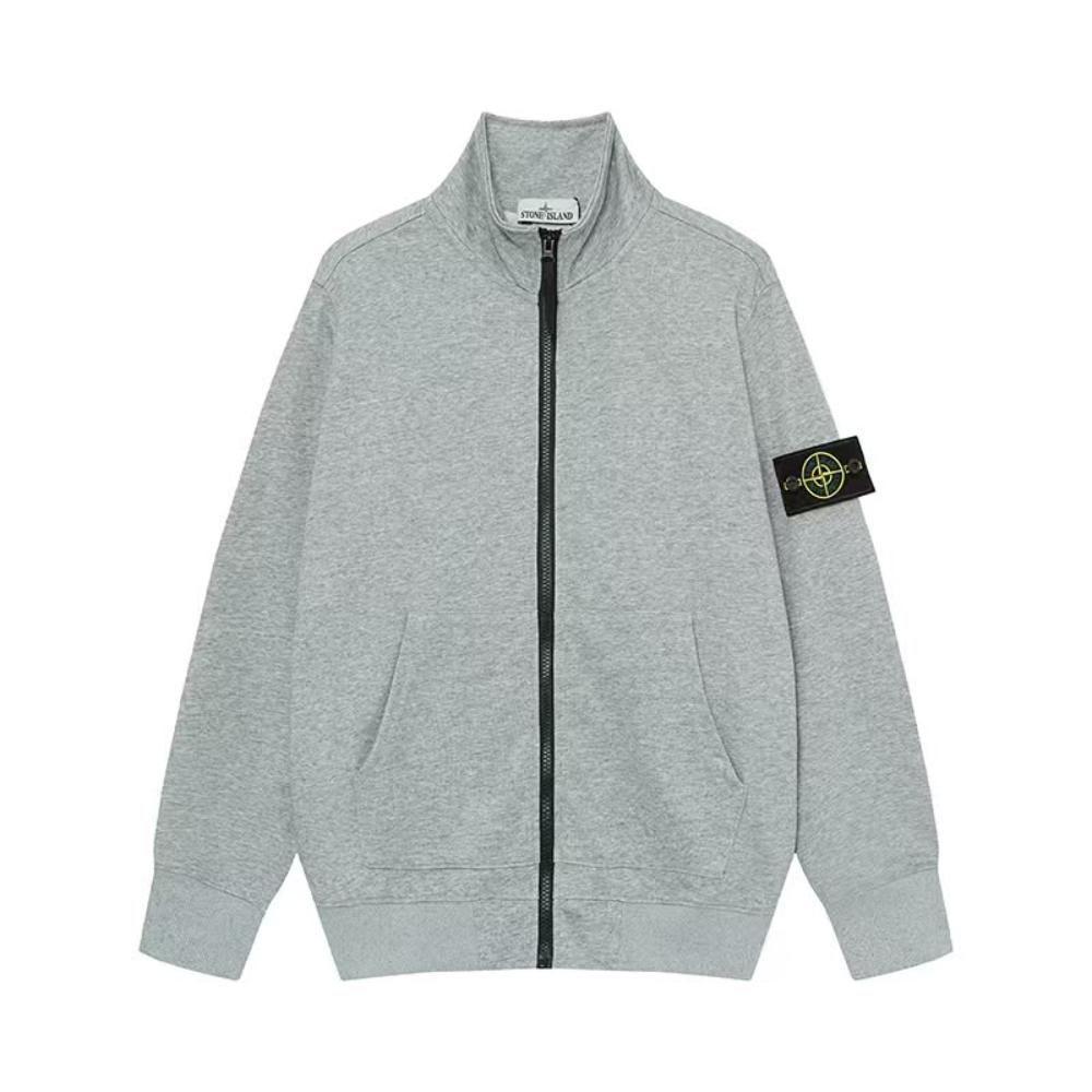 Stone Island Organic Cotton Fleece Track Jacket