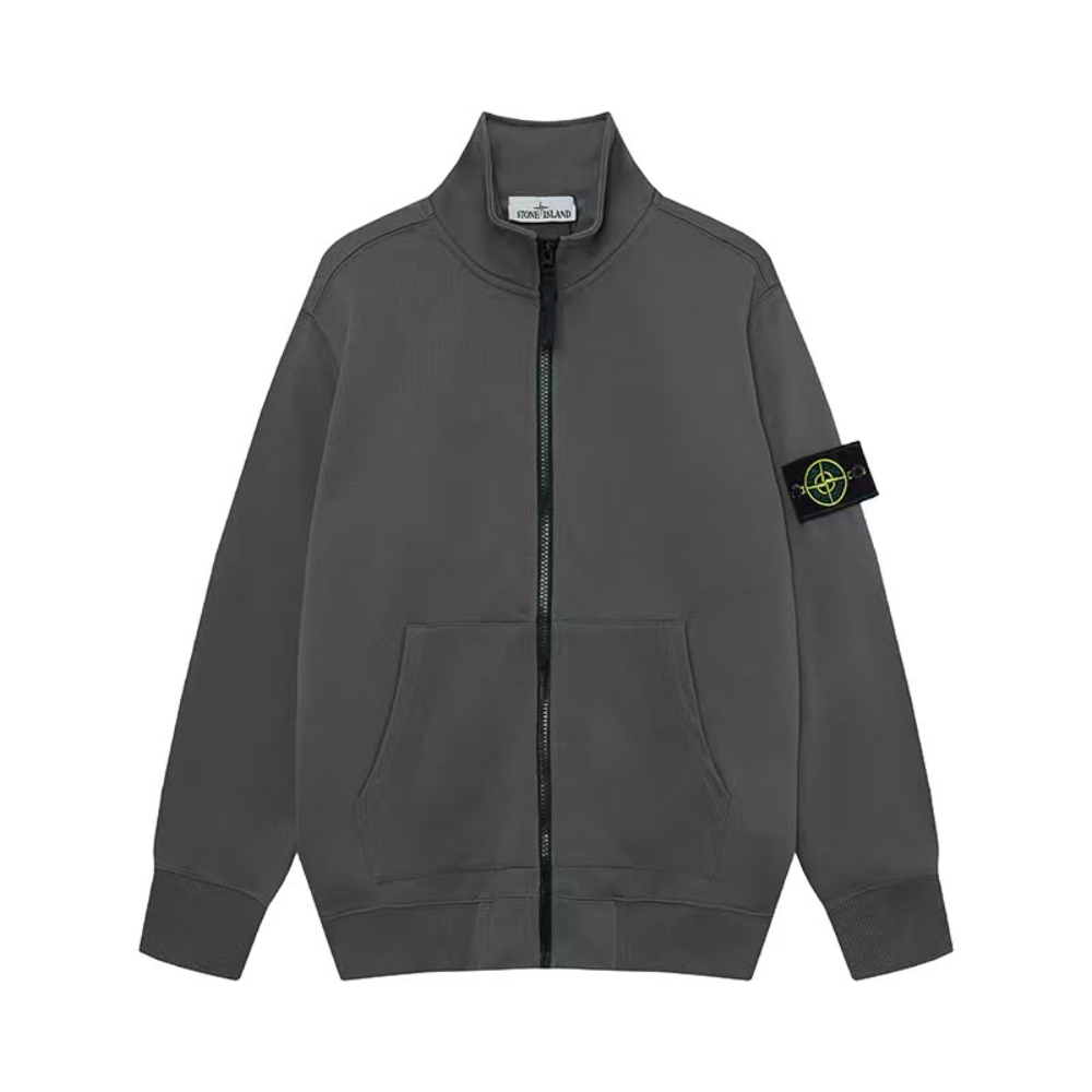Stone Island Organic Cotton Fleece Track Jacket