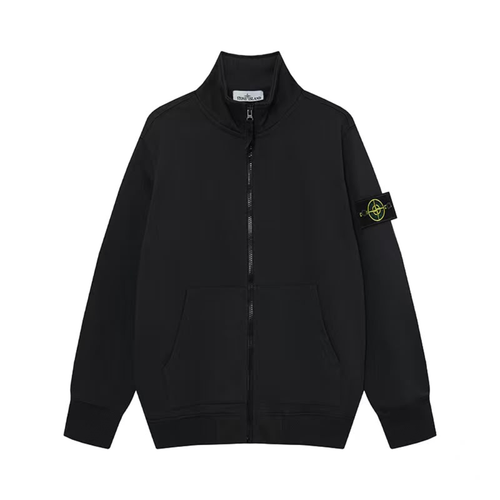 Stone Island Organic Cotton Fleece Track Jacket