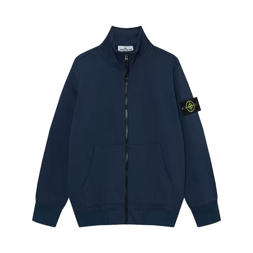 Stone Island Organic Cotton Fleece Track Jacket