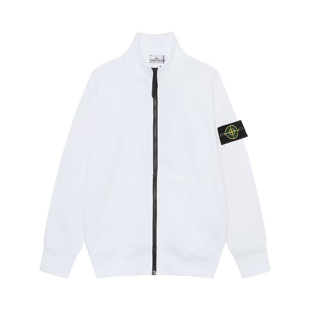 Stone Island Organic Cotton Fleece Track Jacket