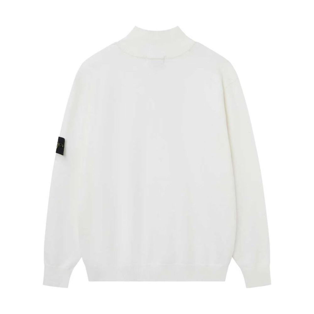 Stone Island Wool Nylon Knit Half Zip Jumper