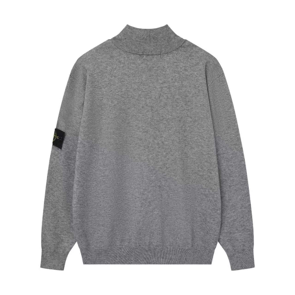Stone Island Wool Nylon Knit Half Zip Jumper