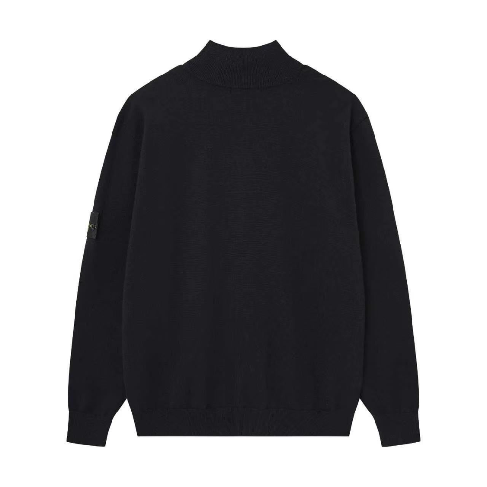 Stone Island Wool Nylon Knit Half Zip Jumper
