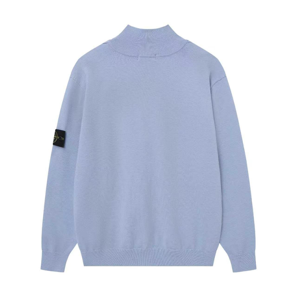 Stone Island Wool Nylon Knit Half Zip Jumper