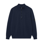 Stone Island Wool Nylon Knit Half Zip Jumper
