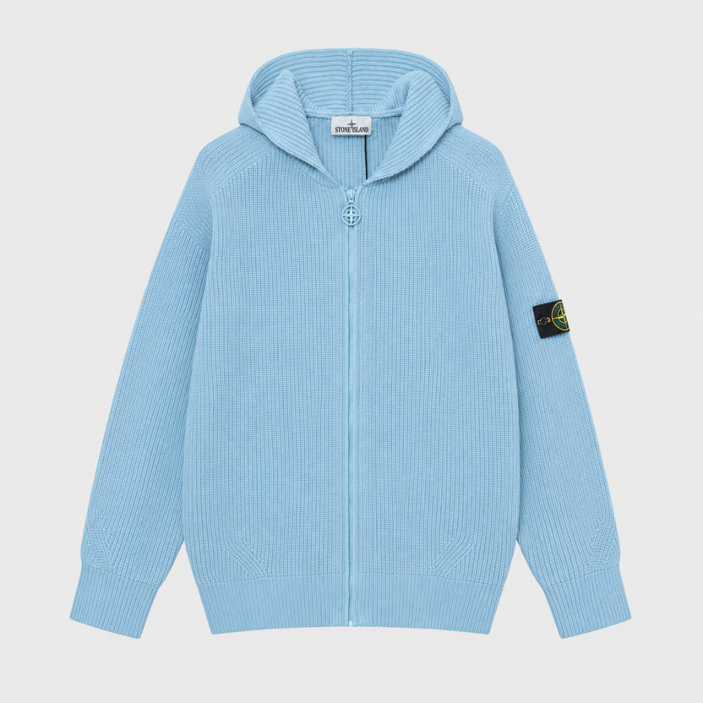 Stone Island Men's Logo Patch Zip-Up Hoodie