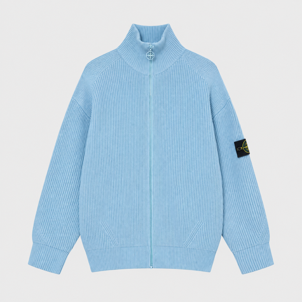 Stone Island Men's Ribbed Cotton Jumper
