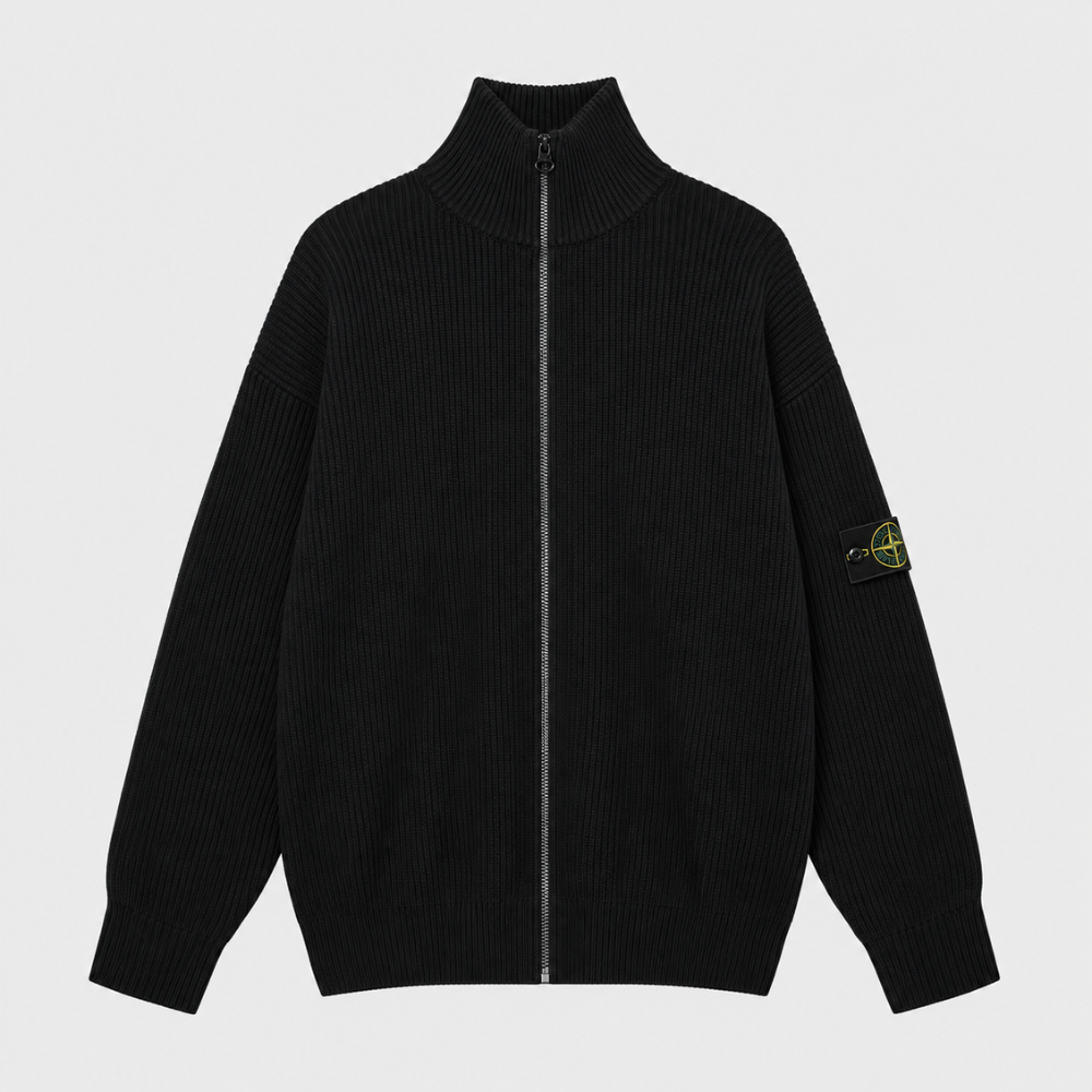Stone Island Men's Ribbed Cotton Jumper