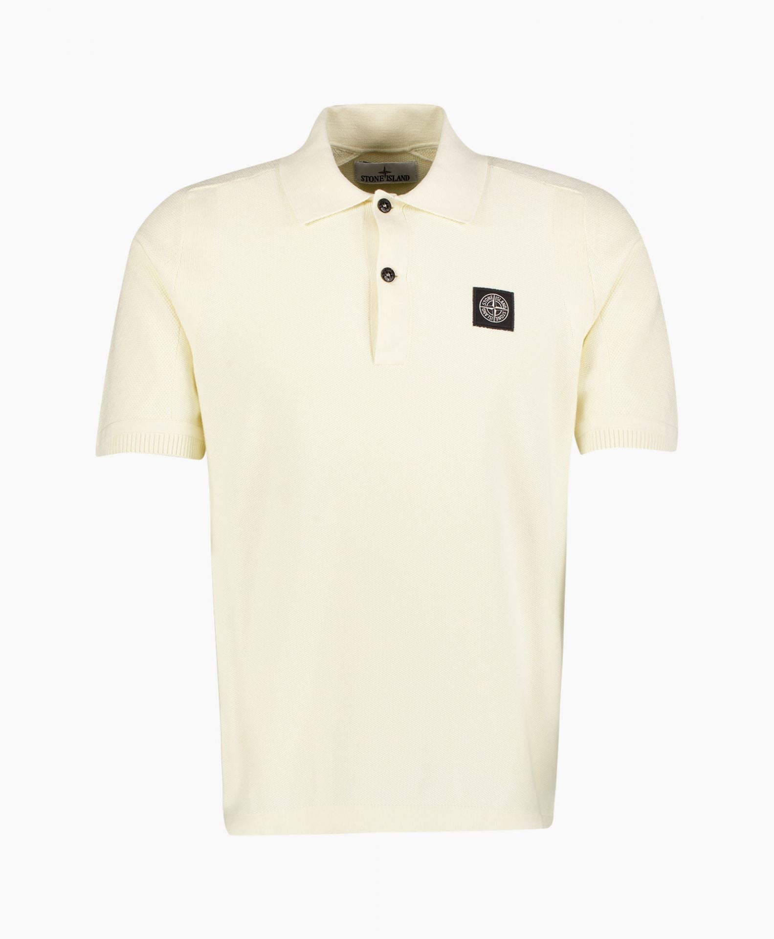 Stone Island Polo Cream White Regular Fit Polo Shirt