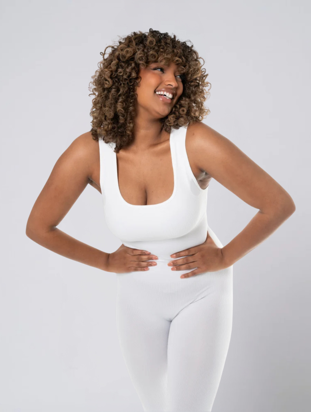 Seamless Shapewear Jumpsuit for Women – Stretch One Piece with Removable Cups
