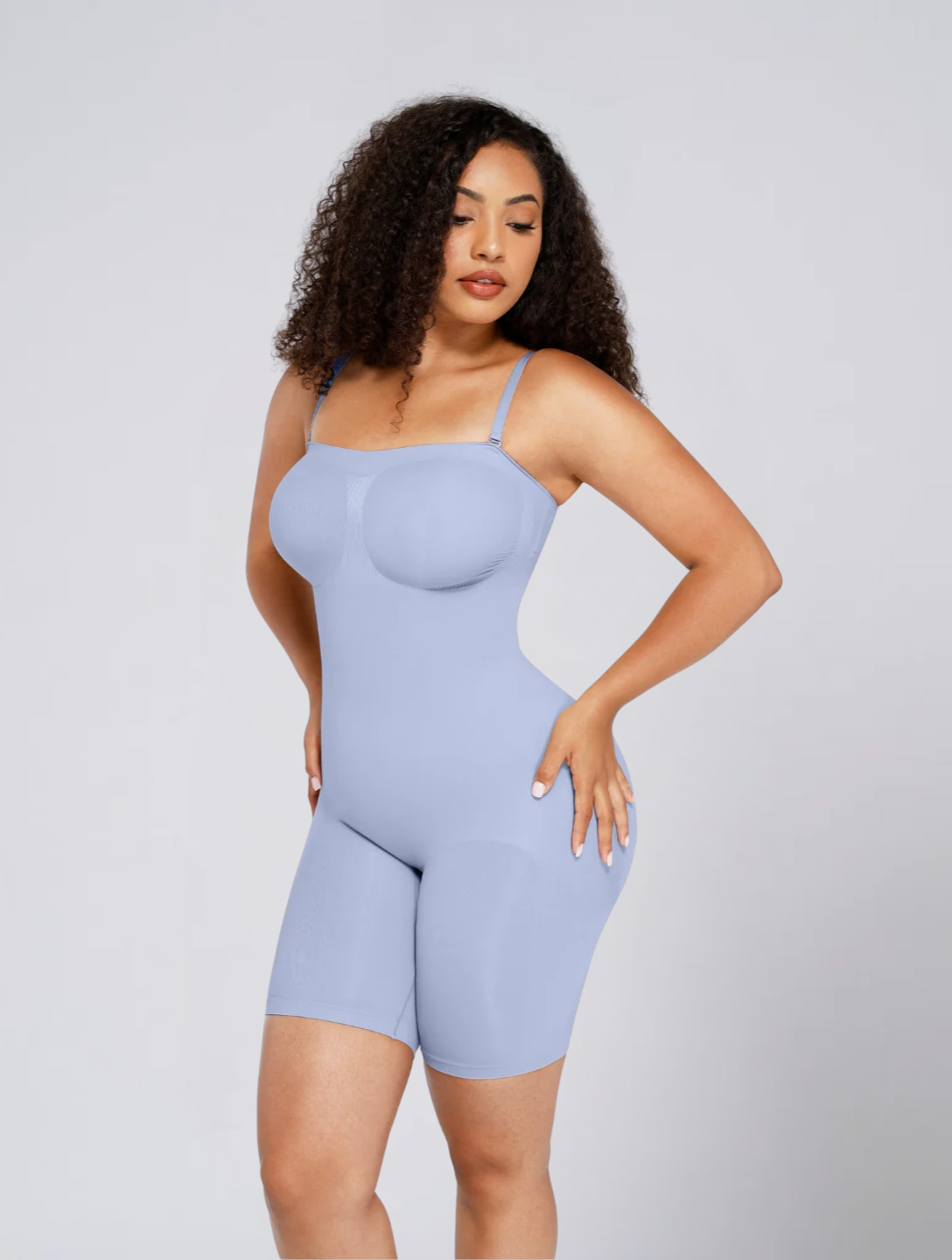 Seamless Strapless Square Neck Bodysuit for Women – Stretch Body for Off Shoulder Outfits