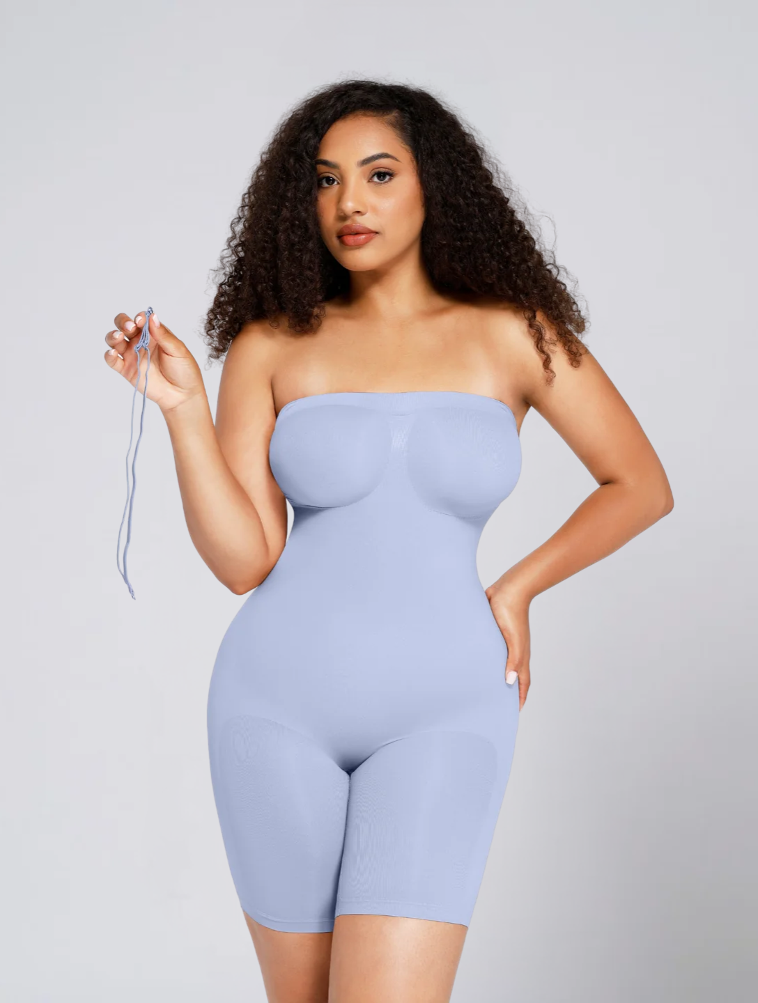 Seamless Strapless Square Neck Bodysuit for Women – Stretch Body for Off Shoulder Outfits