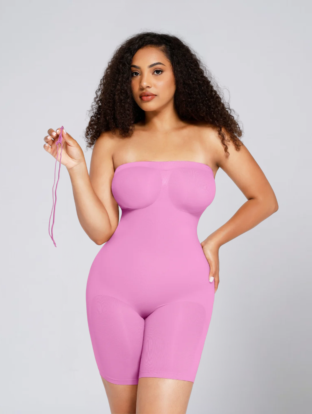 Seamless Strapless Square Neck Bodysuit for Women – Stretch Body for Off Shoulder Outfits