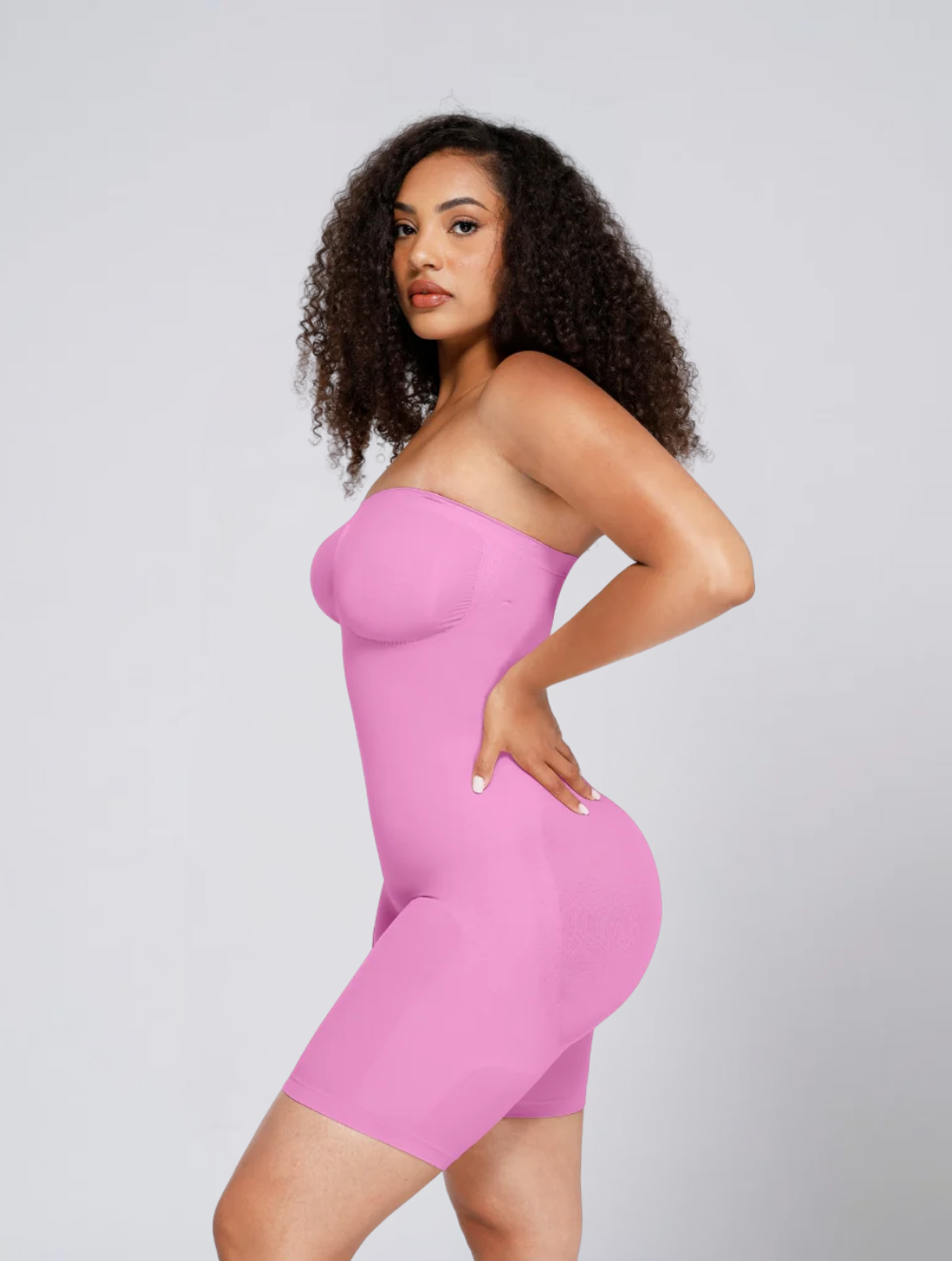 Seamless Strapless Square Neck Bodysuit for Women – Stretch Body for Off Shoulder Outfits