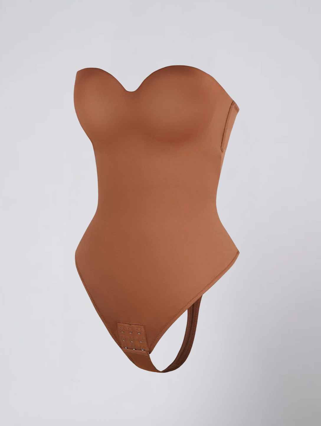Seamless Strapless Bodysuit for Women – Stretch Body with Built In Cups and Removable Straps