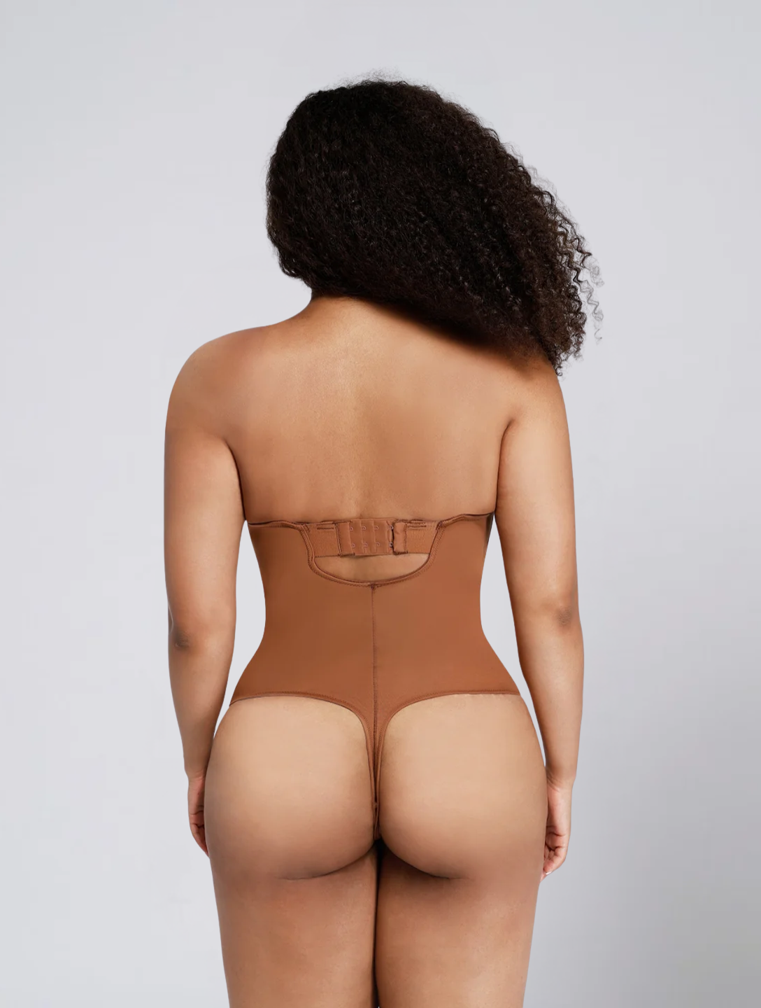 Seamless Strapless Bodysuit for Women – Stretch Body with Built In Cups and Removable Straps
