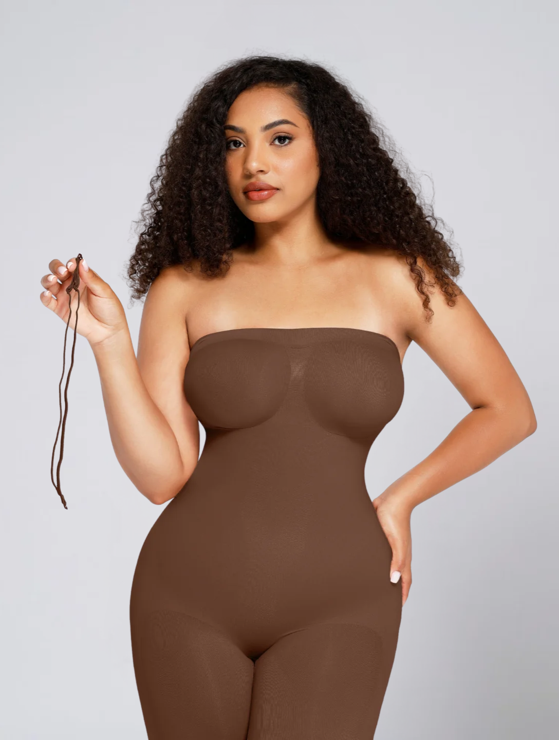 Seamless Strapless Square Neck Bodysuit for Women – Stretch Body for Off Shoulder Outfits