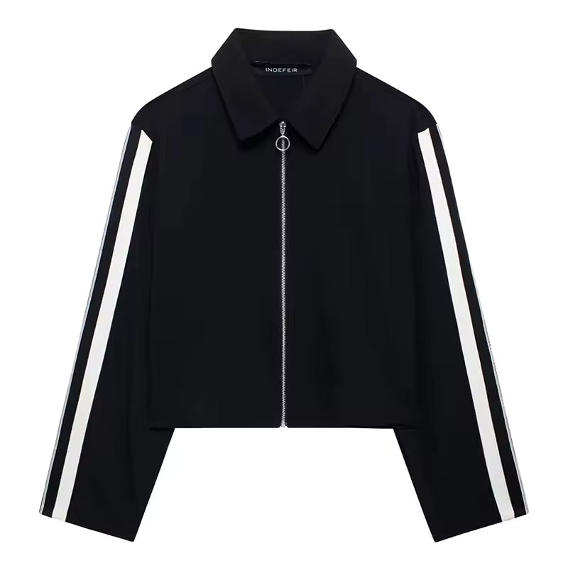 Women’s Tracksuit Set – Two Piece Jacket and Jogger Set with Zip Up Top