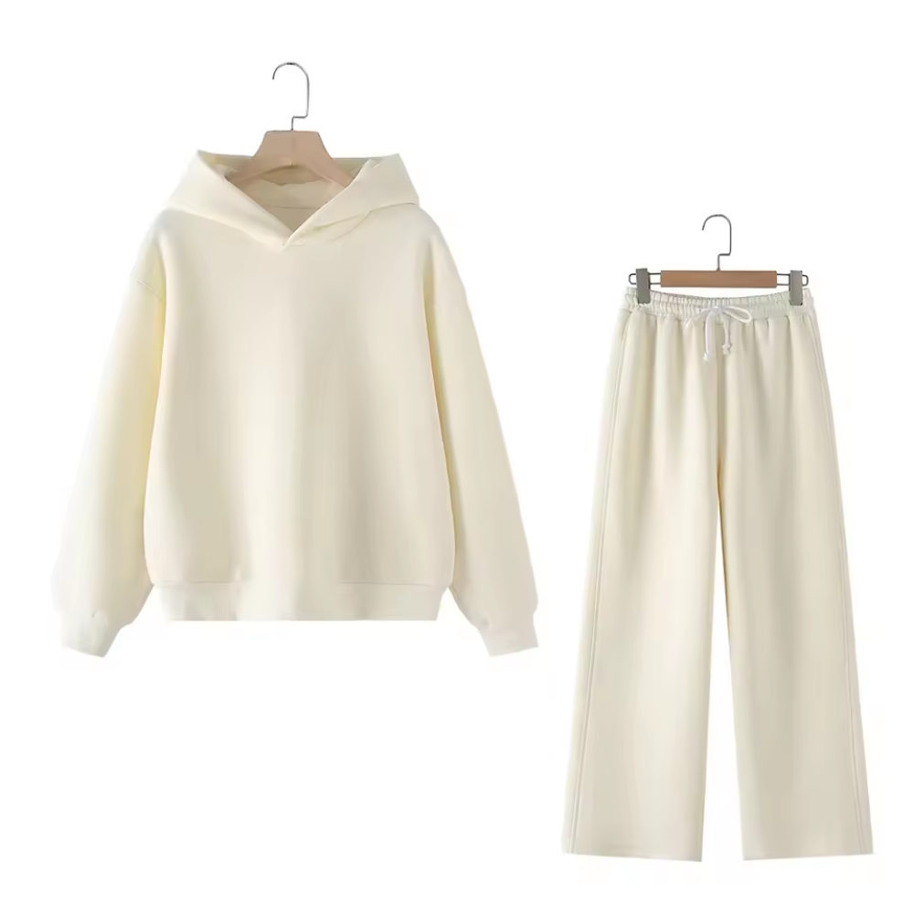 Women’s Hoodie and Jogger Set – Two Piece Pullover Tracksuit for Casual Wear