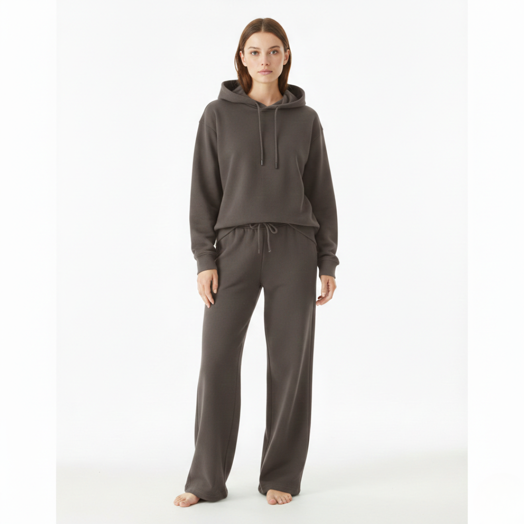 Women’s Hoodie and Jogger Set – Two Piece Pullover Tracksuit for Casual Wear