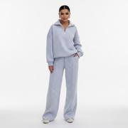 Women’s Lounge Set with Pullover and Joggers – Two Piece Casual Matching Outfit