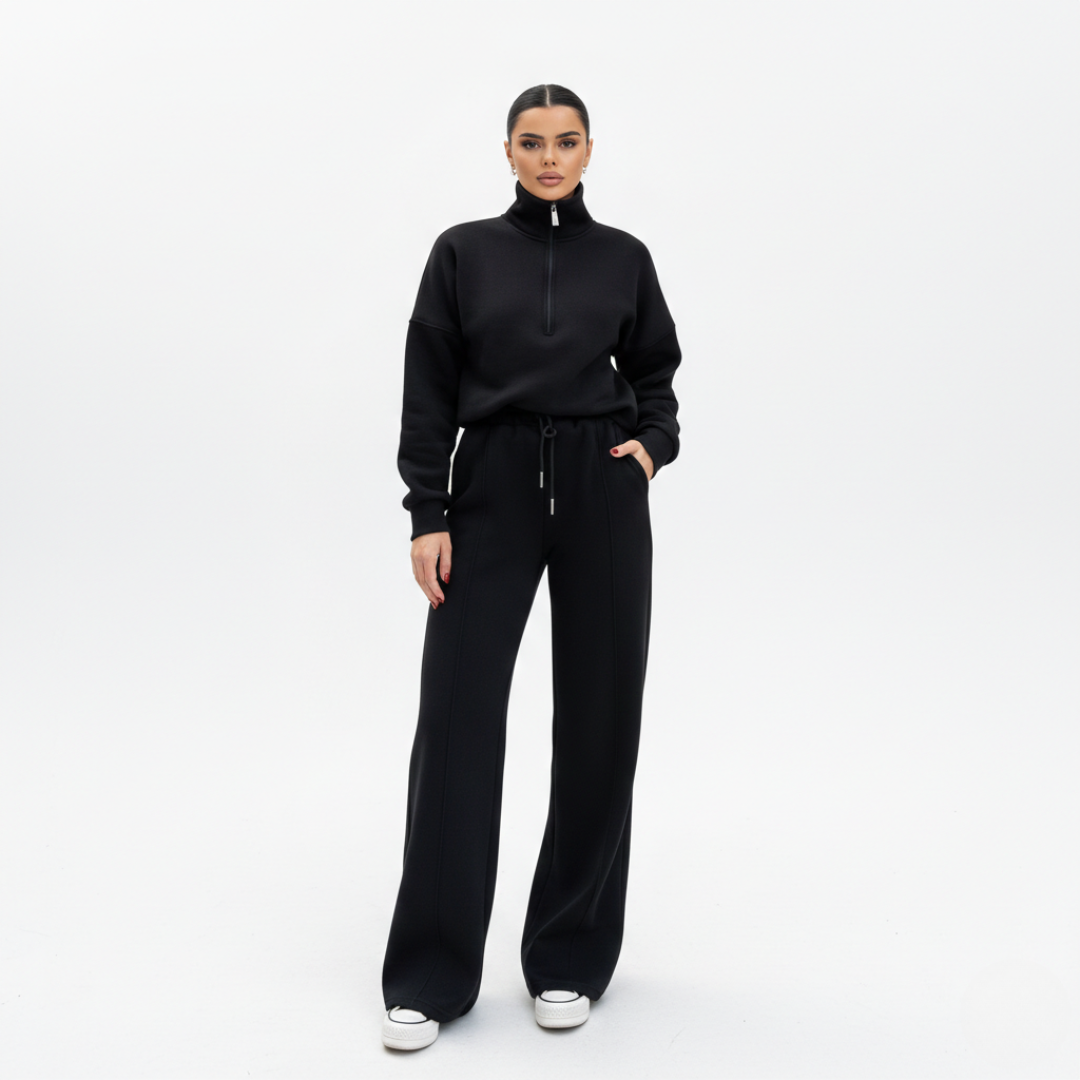 Women’s Lounge Set with Pullover and Joggers – Two Piece Casual Matching Outfit