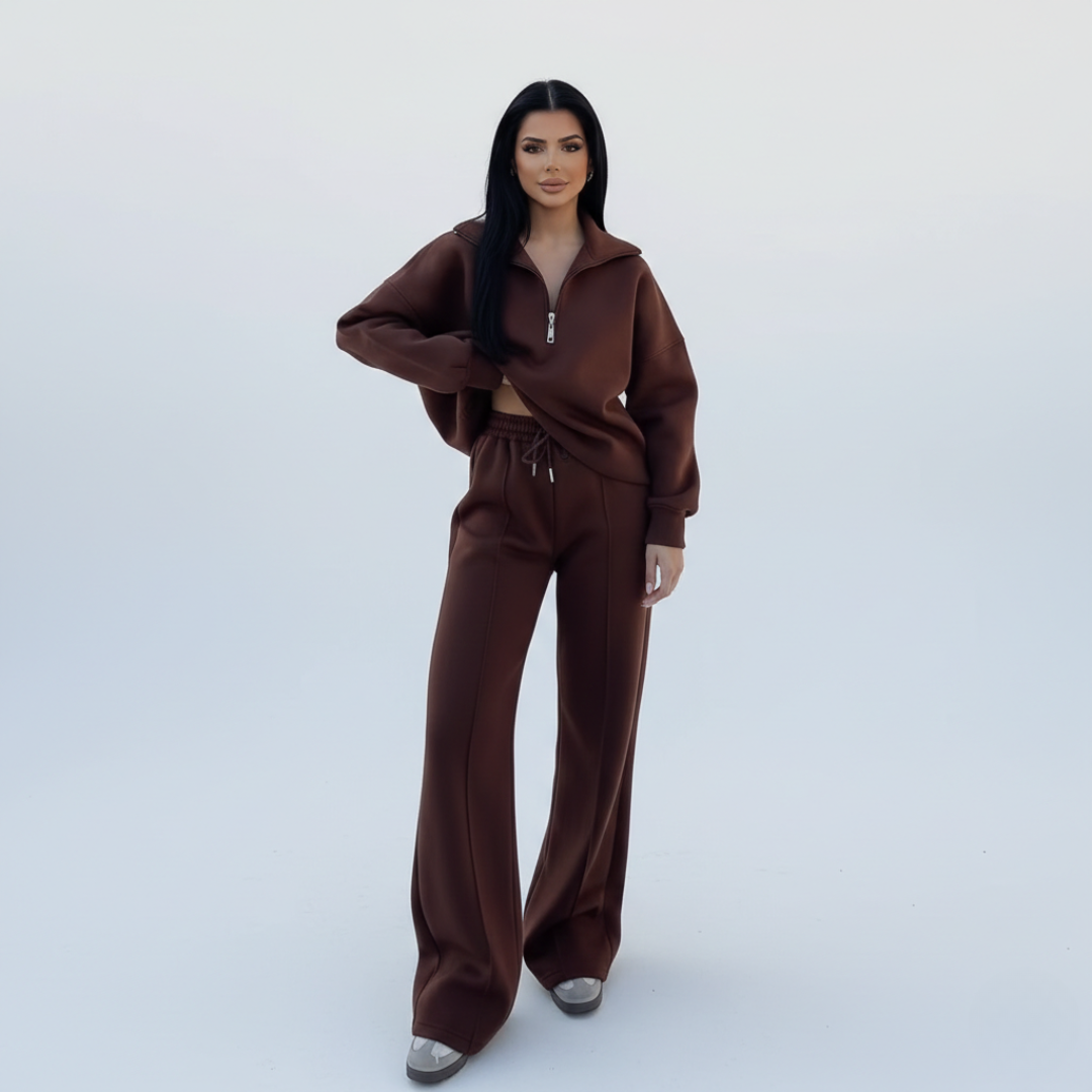 Women’s Lounge Set with Pullover and Joggers – Two Piece Casual Matching Outfit