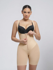 Seamless Zip Front Shapewear Bodysuit for Women – Stretch Body with Adjustable Straps