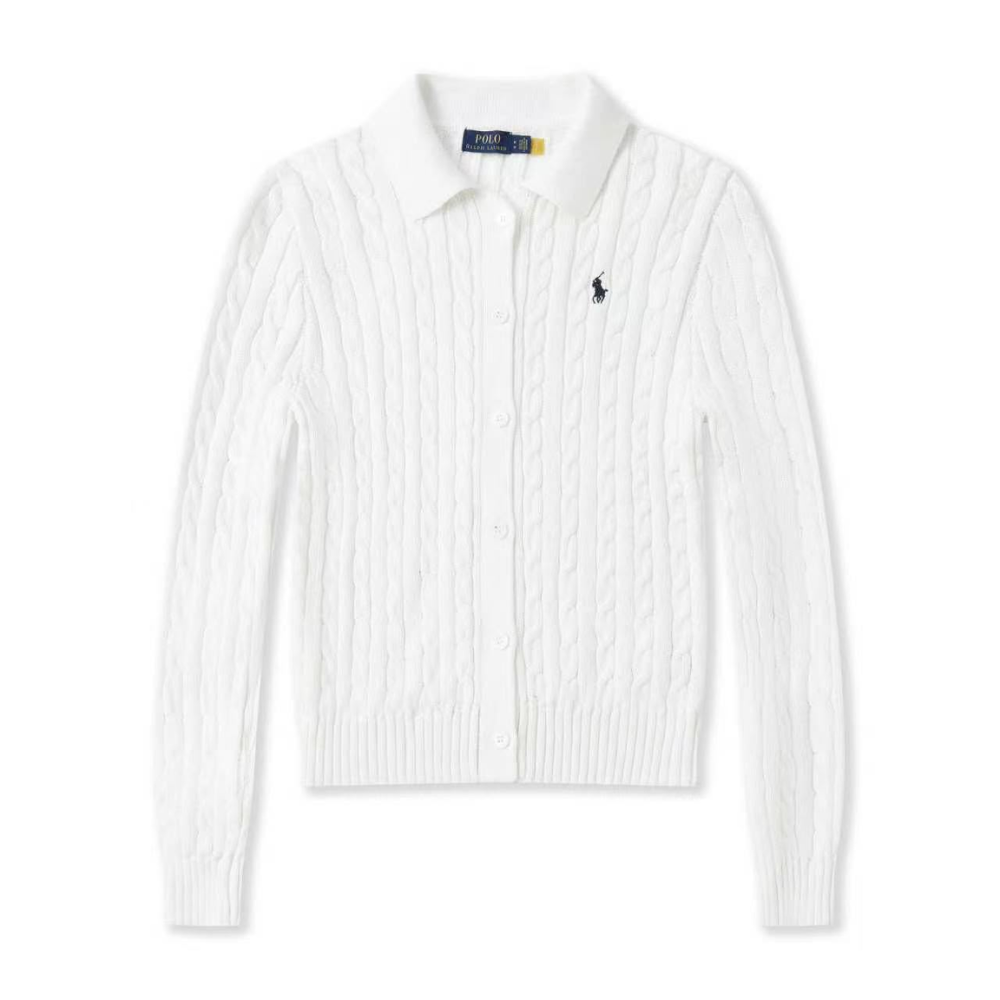 Polo Ralph Lauren Cable-Knit Polo Collar Cardigan