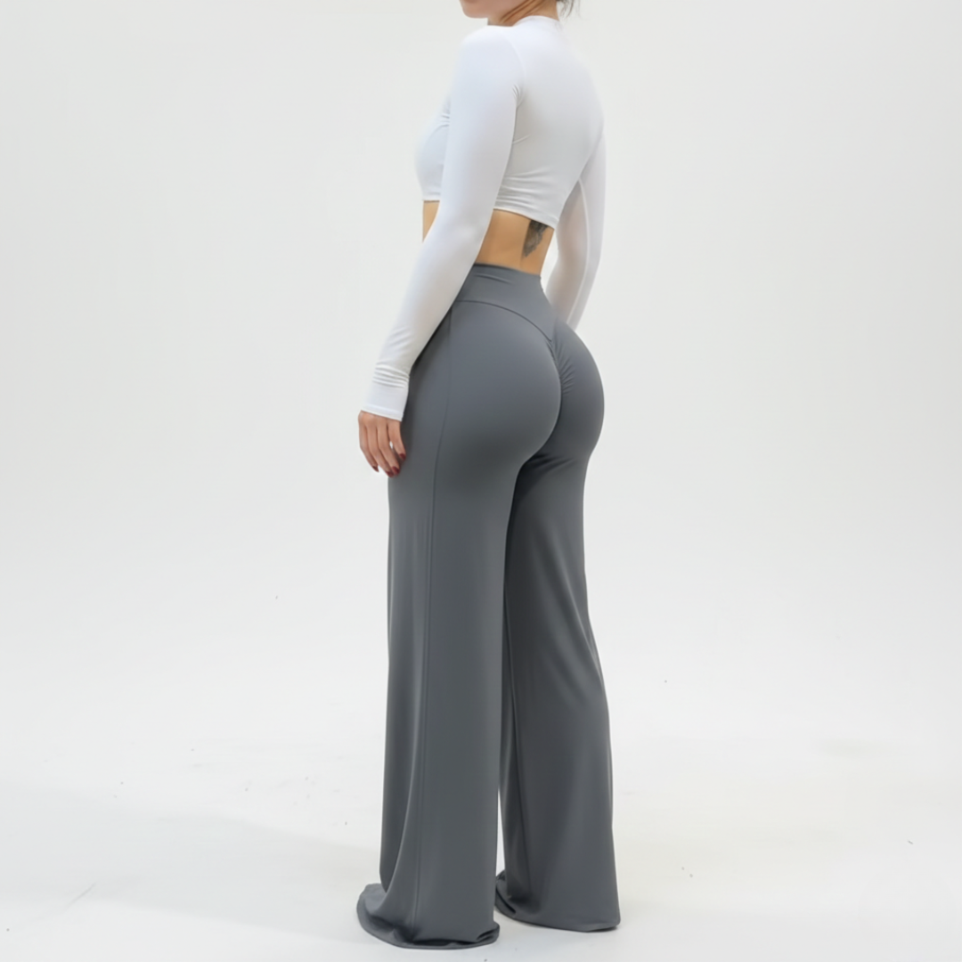 High Waisted Flare Yoga Leggings for Women – Bootcut Workout Pants with Wide Leg