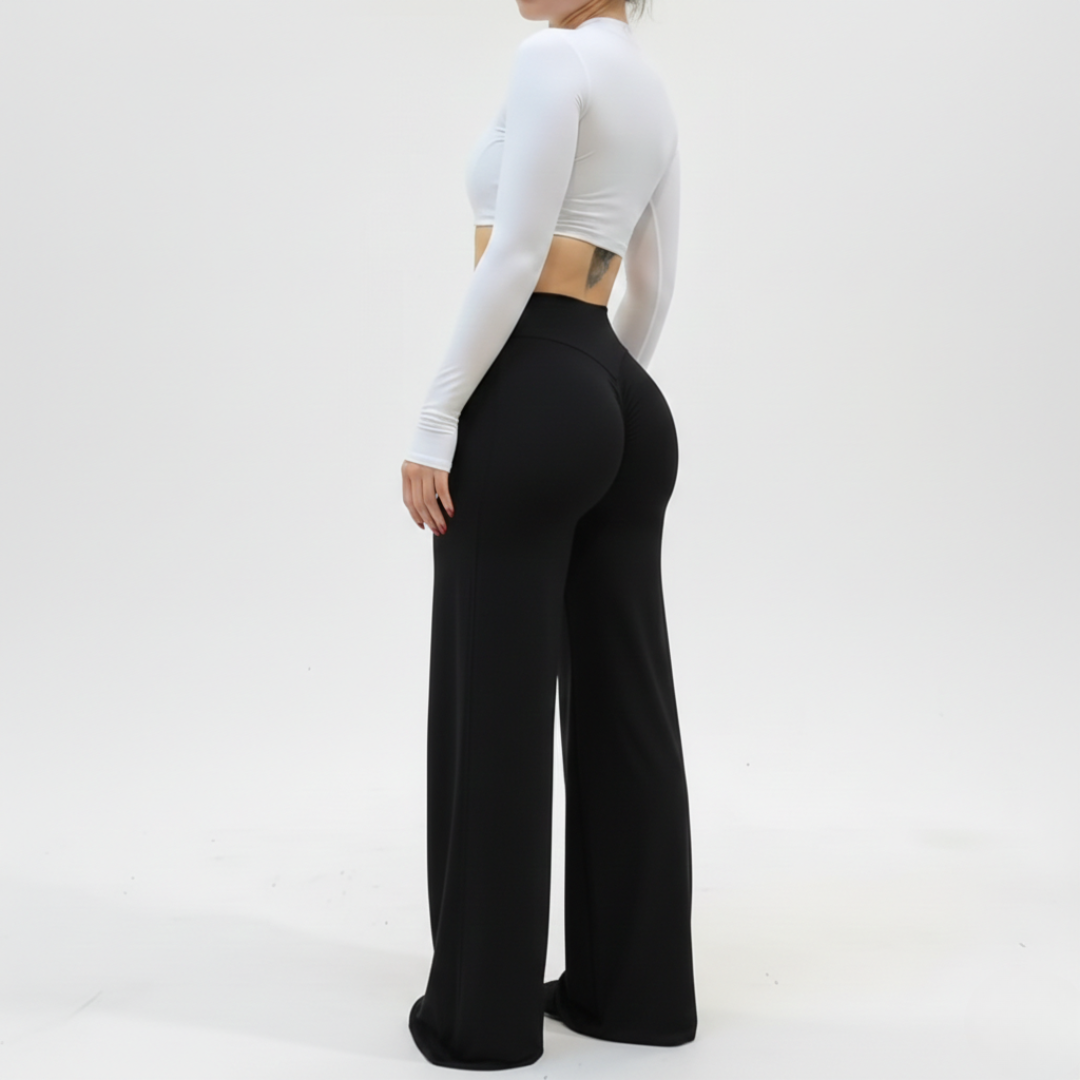 High Waisted Flare Yoga Leggings for Women – Bootcut Workout Pants with Wide Leg