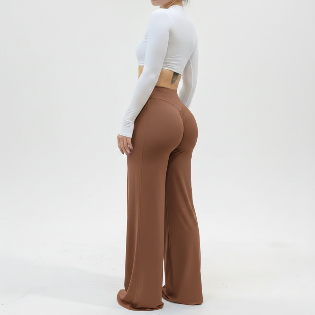 High Waisted Flare Yoga Leggings for Women – Bootcut Workout Pants with Wide Leg