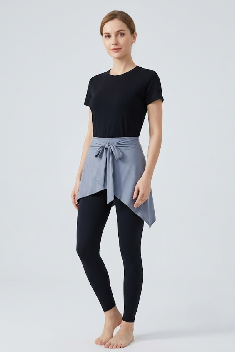 Women's Asymmetrical Wrap Tennis Skirt for Yoga, Running and Activewear