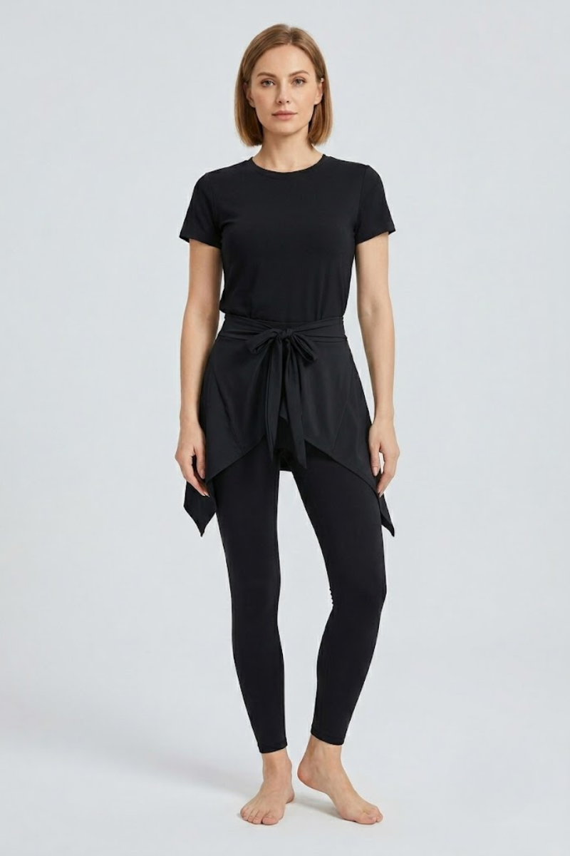 Women's Asymmetrical Wrap Tennis Skirt for Yoga, Running and Activewear