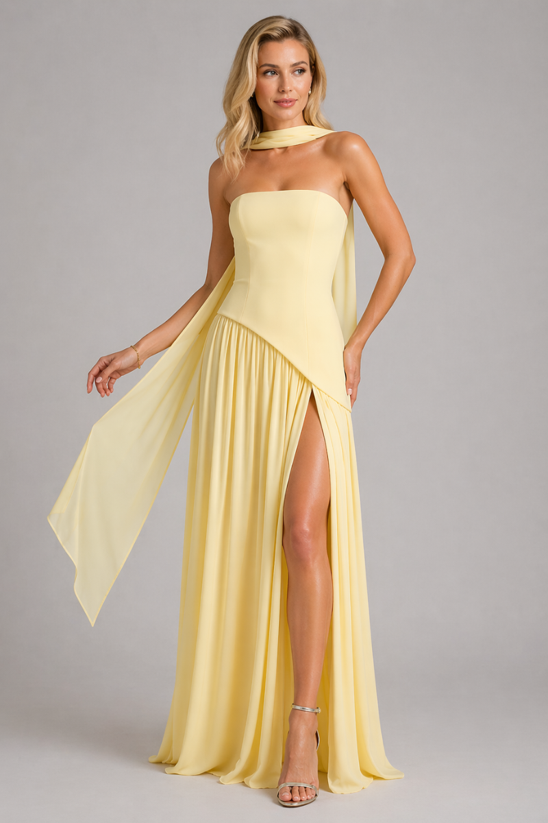 Women's Ball Gown Maxi Dress - Formal Evening Long Dress