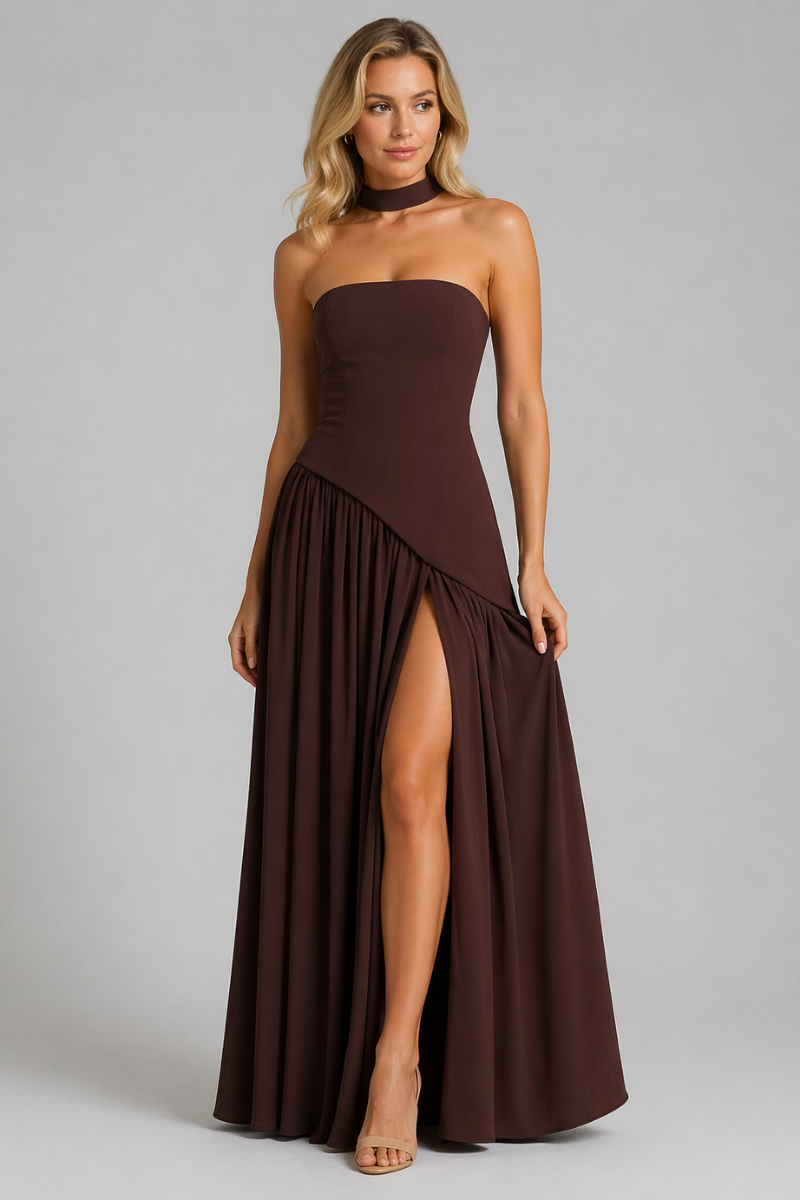 Women's Ball Gown Maxi Dress - Formal Evening Long Dress