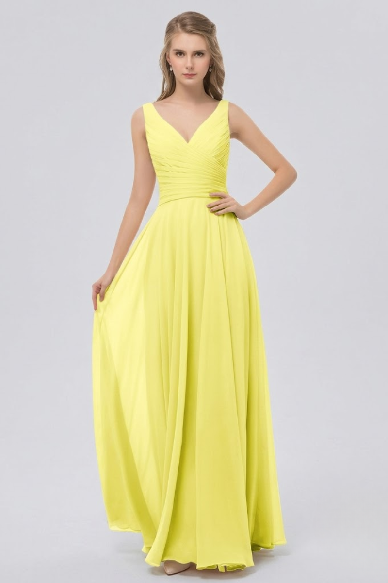 Women's Blush Chiffon Maxi Dress with Bow Detail
